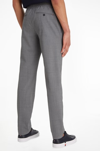 $Pantalon droit en laine Gris foncé