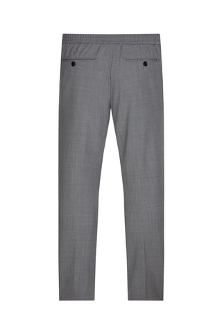 $Pantalon droit en laine Gris foncé