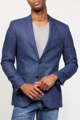 $Veste en laine Bleu