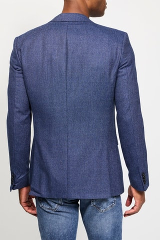 $Veste en laine Bleu