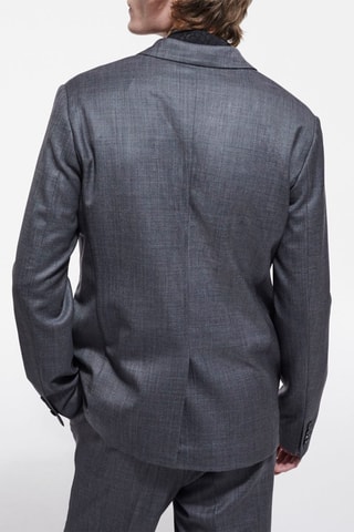 $Veste en laine Gris foncé chiné