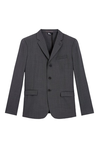 $Veste en laine Gris foncé chiné