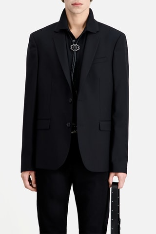 $Veste de costume en laine - Noir