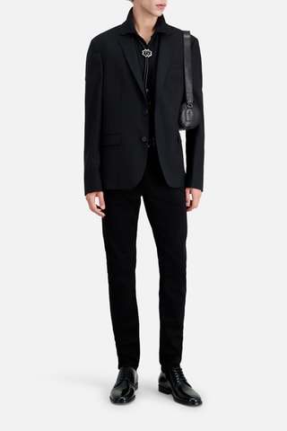 $Veste de costume en laine - Noir