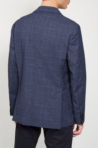 $Veste en laine Bleu marine chiné