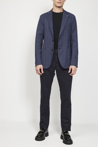 $Veste en laine Bleu marine chiné