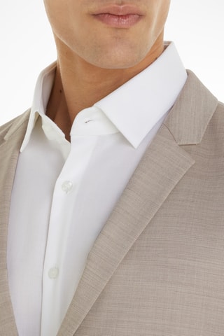$Veste en laine vierge Beige chiné