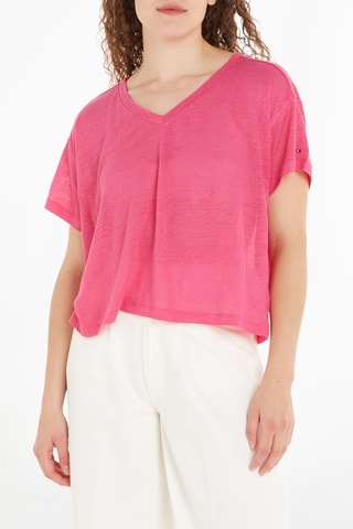 $Top en lin Fuchsia