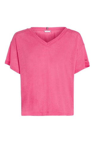 $Top en lin Fuchsia