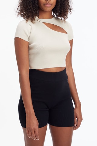 $Crop top Beige