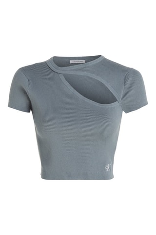 $Crop top Gris