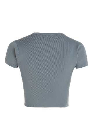 $Crop top Gris