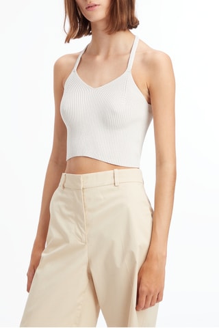$Crop top Ecru