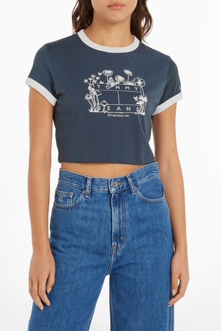 $Crop top Bleu marine