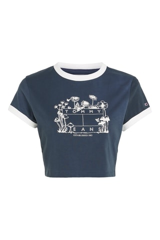 $Crop top Bleu marine