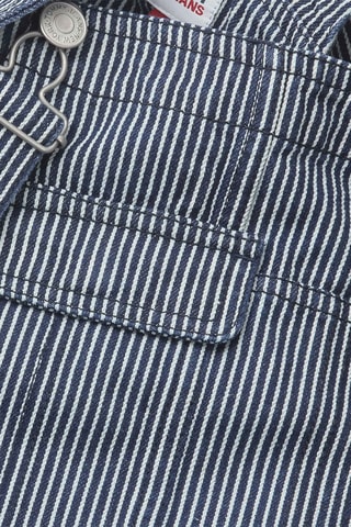 $Robe-salopette en jean en coton biologique - Bleu