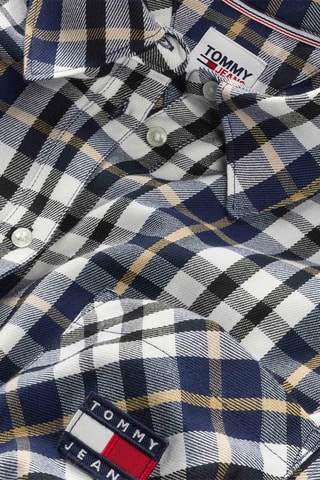 $Robe chemise Bleu marine et blanc