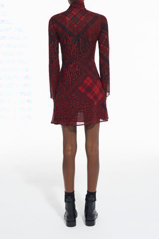 $Robe patineuse - Rouge et noir
