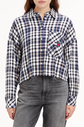 $Chemise Blanc et bleu marine
