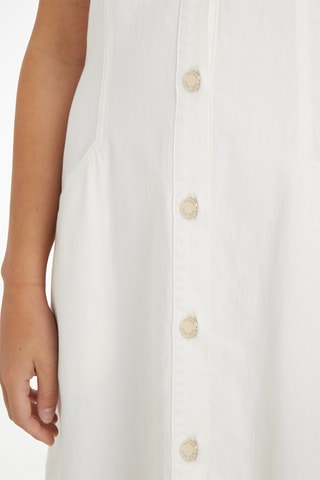 $Robe chemise en coton biologique Ecru