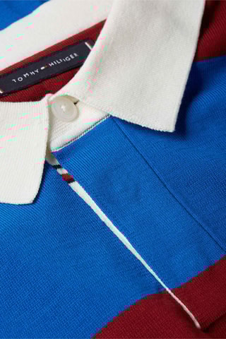 $Polo Bordeaux et bleu cobalt