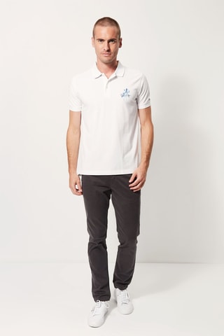 $Polo stretch Blanc