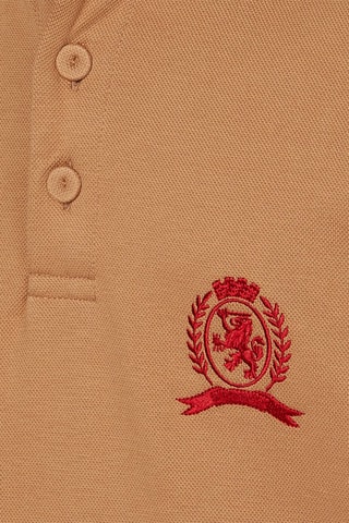 $Polo en coton biologique Marron