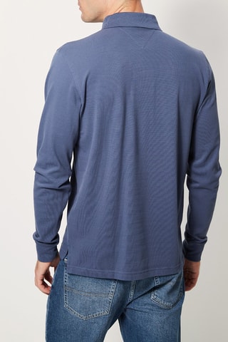 $Polo regular en coton biologique Bleu