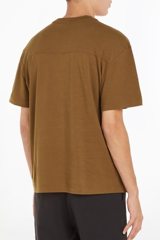 $T-shirt en coton biologique Marron