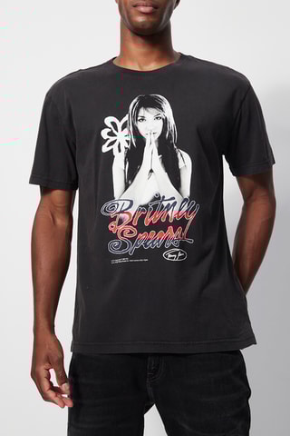 $T-shirt en coton biologique Britney Spears - Noir