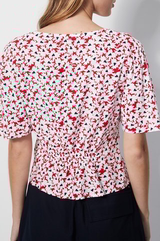 $Blouse Ecru et rouge