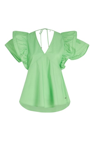 $Blouse en coton biologique Vert fluo