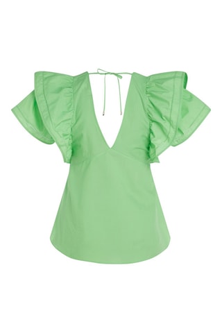 $Blouse en coton biologique Vert fluo