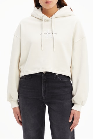 $Sweat à capuche Blanc