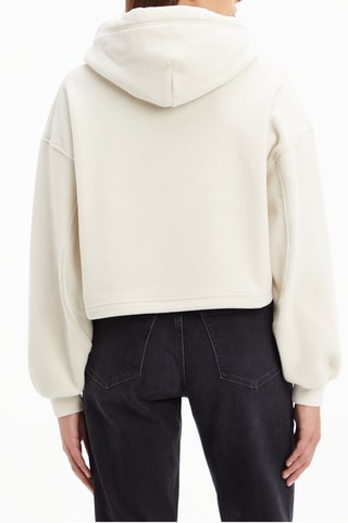 $Sweat à capuche Blanc