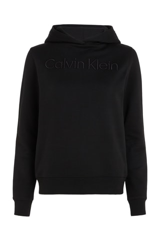 $Sweat à capuche en coton biologique Noir