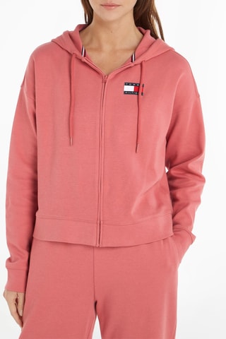 $Sweat à capuche en coton biologique Rose