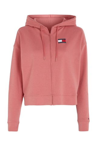 $Sweat à capuche en coton biologique Rose