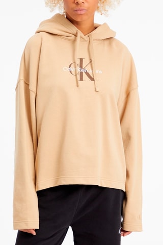 $Sweat à capuche Beige