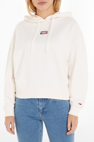$Sweat à capuche Ecru