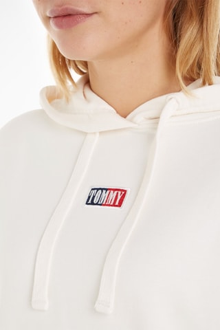$Sweat à capuche Ecru