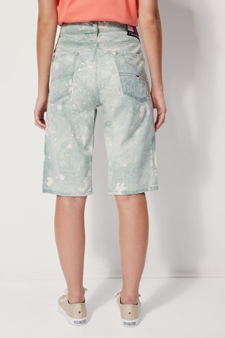 $Short en jean tie and dye Bleu