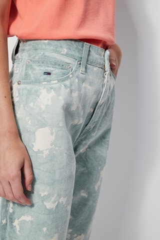 $Short en jean tie and dye Bleu