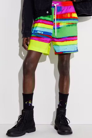 $Short Rouge et pistache