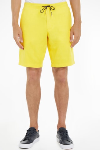 $Bermuda en lin Jaune