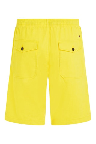 $Bermuda en lin Jaune