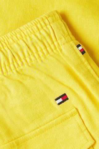 $Bermuda en lin Jaune