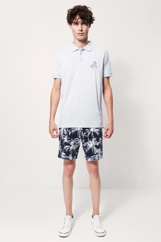 $Bermuda en coton biologique Bleu marine