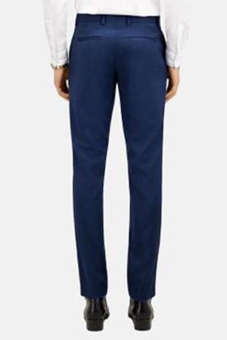 $Pantalon de costume en laine - Bleu