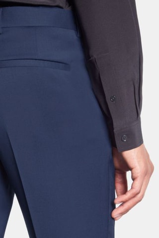 $Pantalon de costume en laine - Bleu